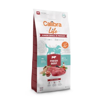 Calibra Dog Life Junior Small&Medium Fresh Beef