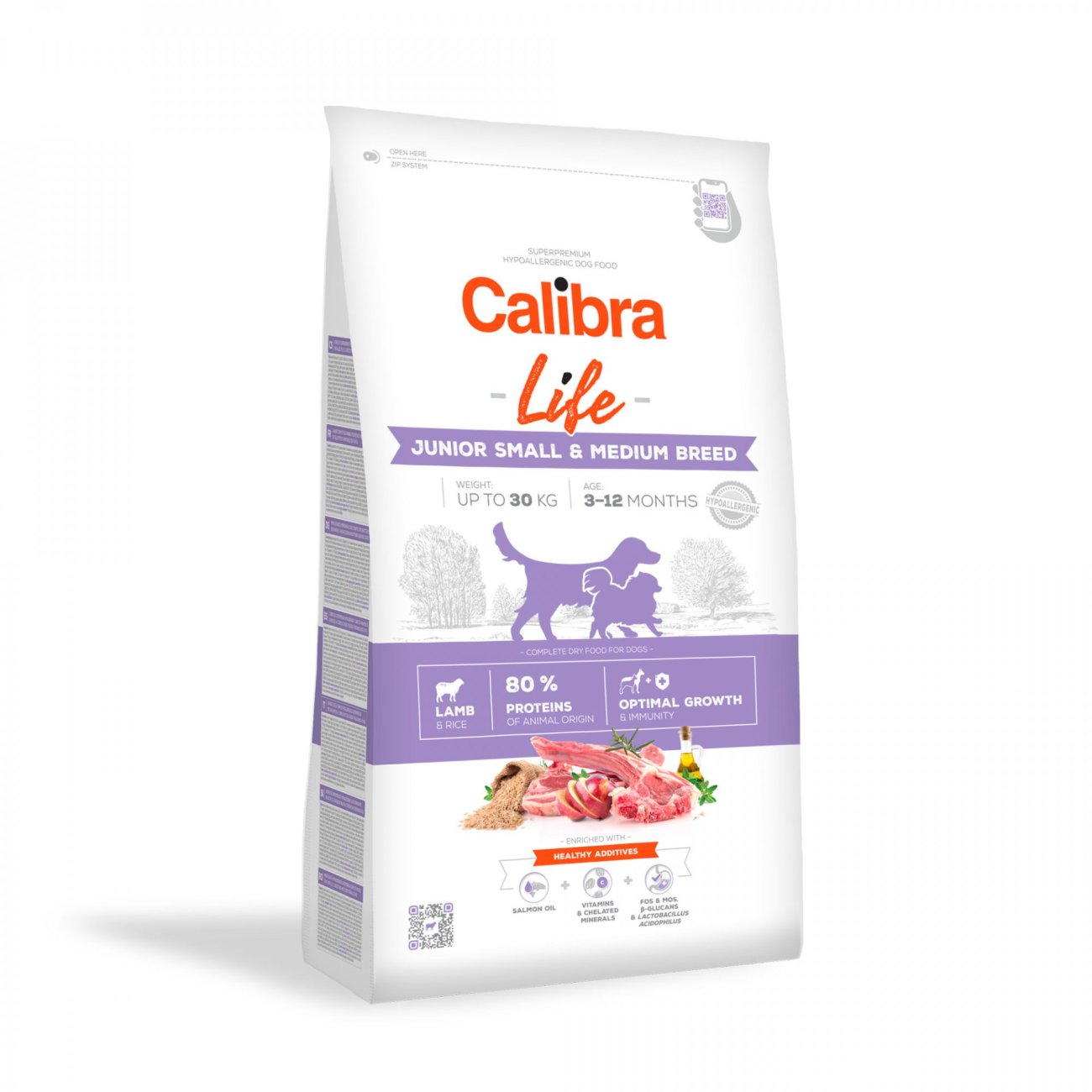 Calibra Dog Life Junior Small&Medium Breed Lamb  2,5kg