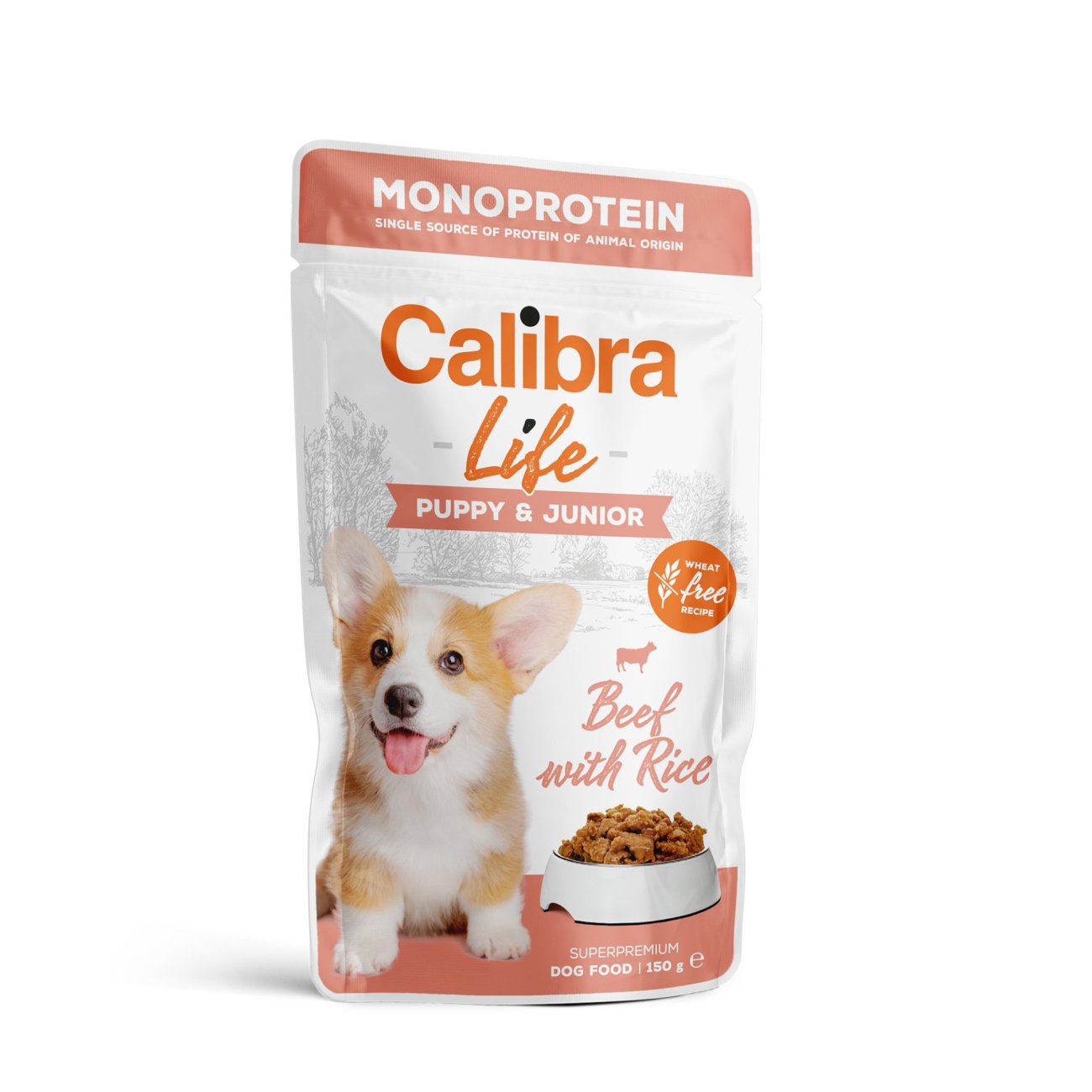 Calibra Dog Life pouch Puppy&Junior Beef 150g